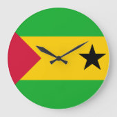 Sao Tomé en Principe Flag Grote Klok (Voorkant)