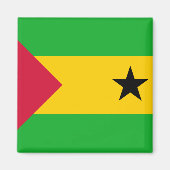 Sao Tomé en Principe Flag Magneet (Voorkant)