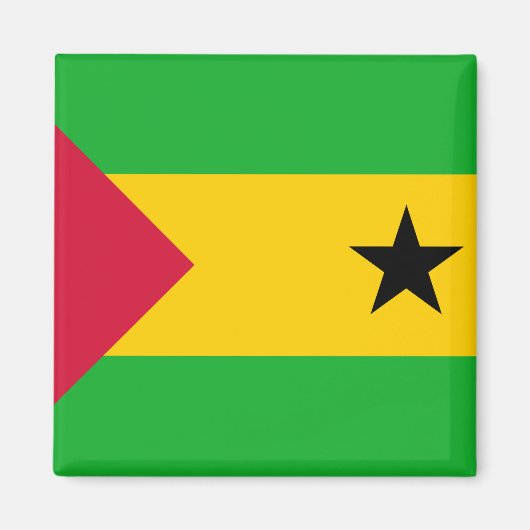 Sao Tomé en Principe Flag Magneet (Voorkant)
