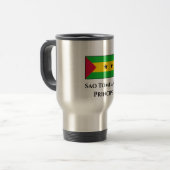 Sao Tomé en Principe Flag Reisbeker (Voorkant links)