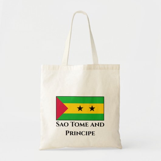 Sao Tomé en Principe Flag Tote Bag (Voorkant)