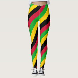 Sao Tomé en Principe National Flag Colors Legging