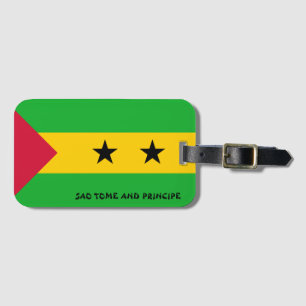 Sao Tomé en Principe National Flag Patriotic Bagagelabel