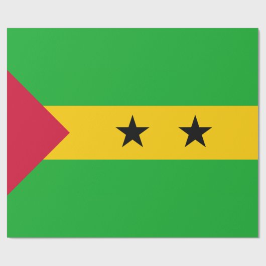 Sao Tomé en Principe (Sao Tomé en Principe) Vlag Cadeaupapier (Vlak)