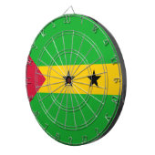 Sao Tomé en Principe (Sao Tomé en Principe) Vlag Dartbord (Voorkant Rechts)