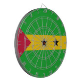 Sao Tomé en Principe (Sao Tomé en Principe) Vlag Dartbord (Voorkant Links)