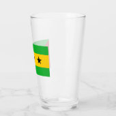 Sao Tomé en Principe (Sao Tomé en Principe) Vlag Glas (Links)
