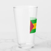 Sao Tomé en Principe (Sao Tomé en Principe) Vlag Glas (Rechts)