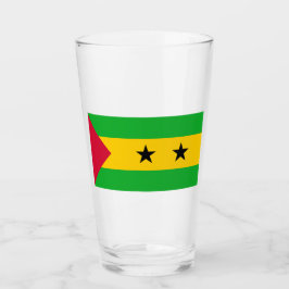 Sao Tomé en Principe (Sao Tomé en Principe) Vlag Glas