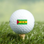 Sao Tomé en Principe (Sao Tomé en Principe) Vlag Golfballen (Insitu Shirt)