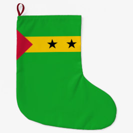 Sao Tomé en Principe (Sao Tomé en Principe) Vlag Grote Kerstsok