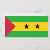 Sao Tomé en Principe (Sao Tomé en Principe) Vlag Kaart (Voorkant)