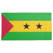 Sao Tomé en Principe (Sao Tomé en Principe) Vlag Kussensloop (Voorkant-Rechts)