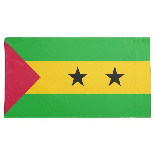 Sao Tomé en Principe (Sao Tomé en Principe) Vlag Kussensloop (Voorkant-Rechts)