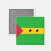 Sao Tomé en Principe (Sao Tomé en Principe) Vlag Magneet (Voorkant / Achterkant)