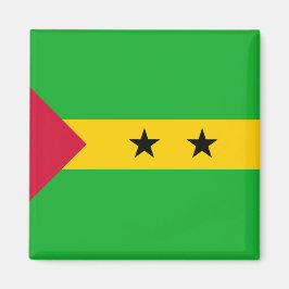 Sao Tomé en Principe (Sao Tomé en Principe) Vlag Magneet