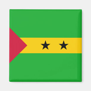 Sao Tomé en Principe (Sao Tomé en Principe) Vlag Magneet