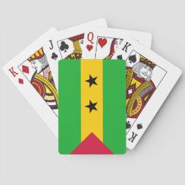 Sao Tomé en Principe (Sao Tomé en Principe) Vlag Pokerkaarten