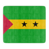Sao Tomé en Principe (Sao Tomé en Principe) Vlag Snijplank (Voorkant)