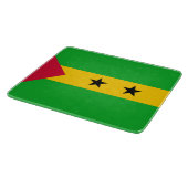 Sao Tomé en Principe (Sao Tomé en Principe) Vlag Snijplank (Hoek)