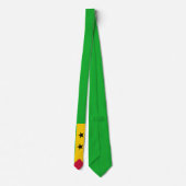 Sao Tomé en Principe (Sao Tomé en Principe) Vlag Stropdas (Achterkant)