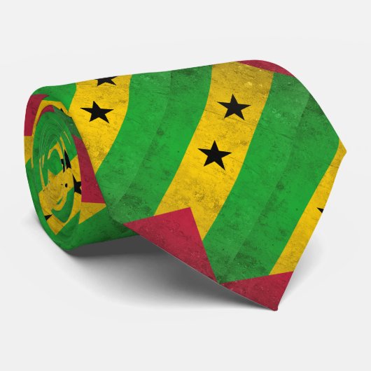 Sao Tomé en Principe Stropdas (Opgerold)