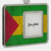 Sao Tomé en Principe Verzilverd Omlijst Ornament (Rechts)