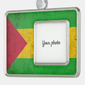 Sao Tomé en Principe Verzilverd Omlijst Ornament (Links)