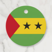 Sao Tomé en Principe vlag Bedankjes Labels (Voorkant)