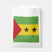 Sao Tomé en Principe vlag Bedankzakje (Voorkant)