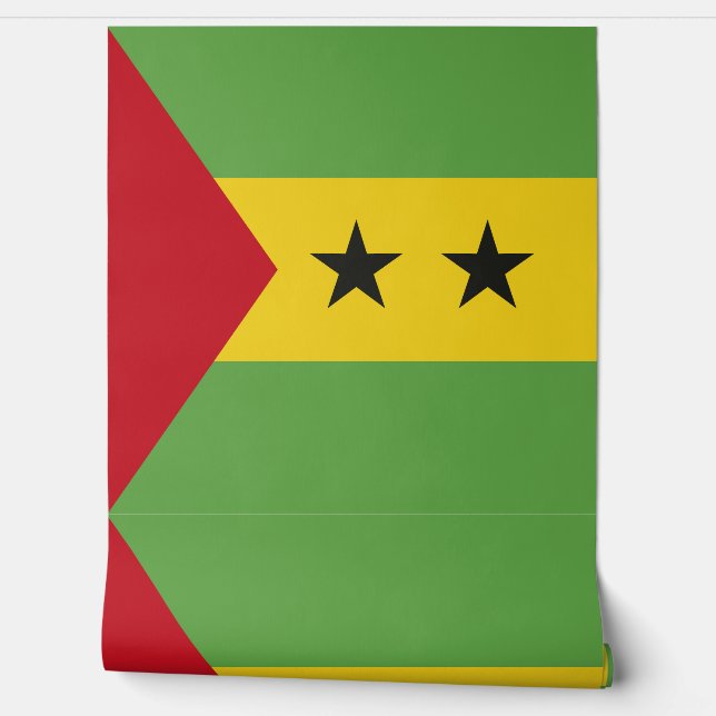Sao Tomé en Principe vlag Behang (Afrollen)