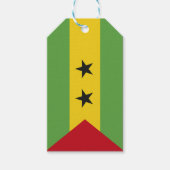 Sao Tomé en Principe vlag Cadeaulabel (Voorkant)