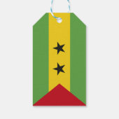 Sao Tomé en Principe vlag Cadeaulabel (Achterkant)