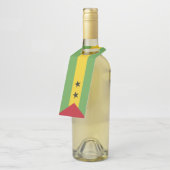 Sao Tomé en Principe vlag Flessenhanger (Schuin)