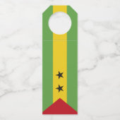 Sao Tomé en Principe vlag Flessenhanger (Achterkant)
