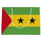 Sao Tomé en Principe vlag Groot Cadeauzakje (Voorkant)