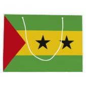 Sao Tomé en Principe vlag Groot Cadeauzakje (Achterkant)