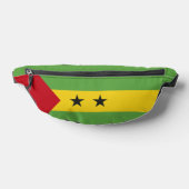 Sao Tomé en Principe vlag Heuptasje (Liggend)