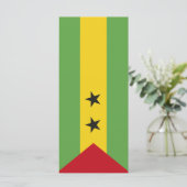 Sao Tomé en Principe vlag Menu (Staand voorkant)