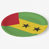 Sao Tomé en Principe vlag Papieren Bordje (Gekanteld)