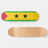 São Tomé en Principe vlag Persoonlijk Skateboard (Horizontaal)