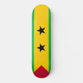 São Tomé en Principe vlag Persoonlijk Skateboard