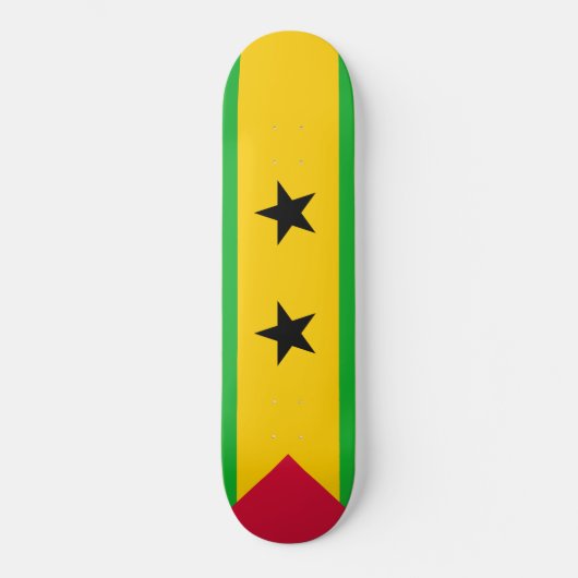São Tomé en Principe vlag Persoonlijk Skateboard (Voorkant)