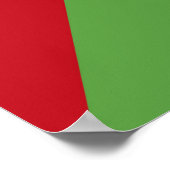 Sao Tomé en Principe vlag Poster (Hoek)