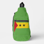 Sao Tomé en Principe vlag Sling Bag (Voorkant)