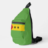 Sao Tomé en Principe vlag Sling Bag (Rechterhoek)