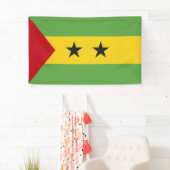 Sao Tomé en Principe vlag Spandoek (Insitu)