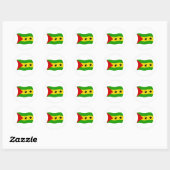 São Tomé en Principe Vlag Sticker (Vel)