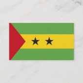 Sao Tomé en Principe vlag Visitekaartje (Voorkant)
