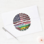 Sao Tomean American USA Tree Ronde Sticker (Envelop)